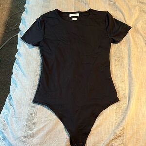 Aritzia Short Sleeved Black Bodysuit